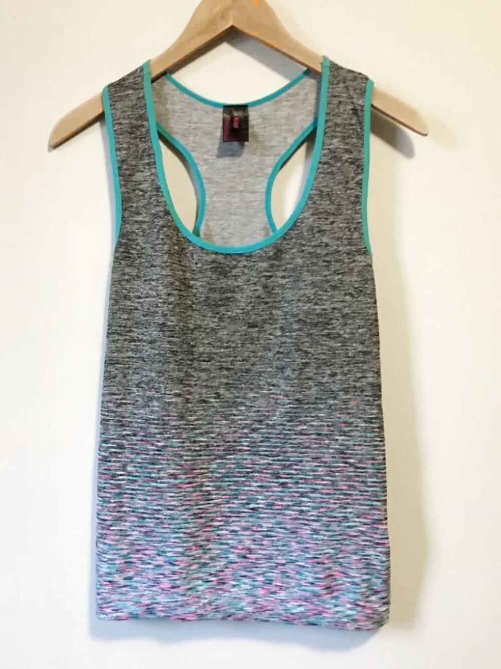 Kokkiri Multicolour Rainbow Sporty Racerback Active Tank Top